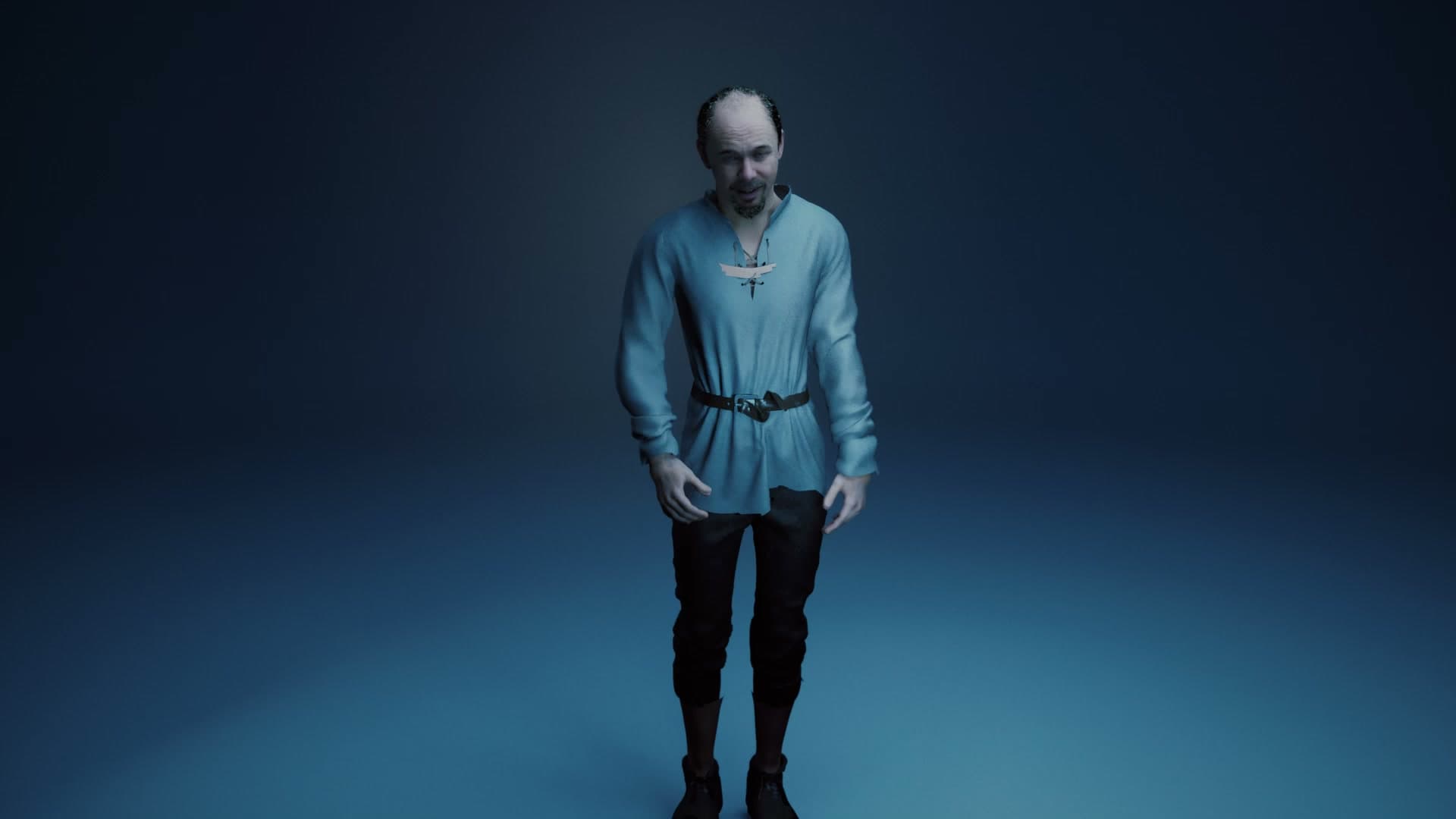 Digital human in period costume