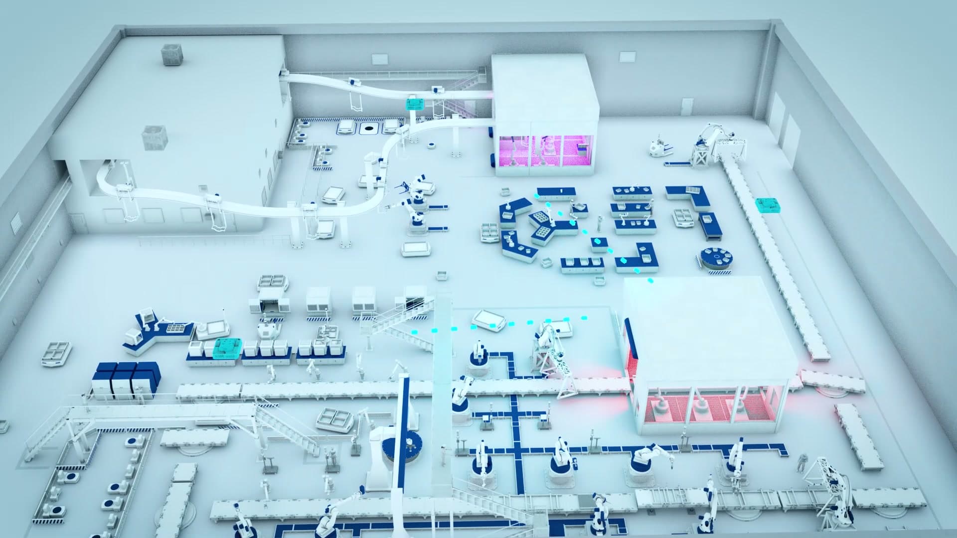 Nokia Digital Automation Cloud — 3D model of the Oulu factory floor