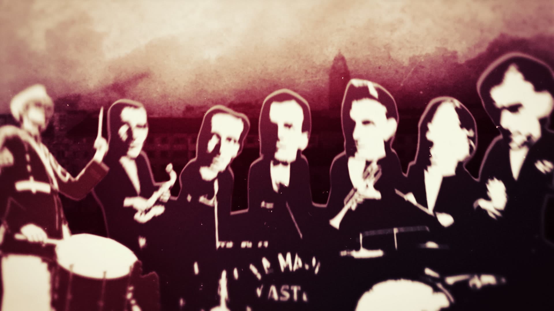 Rytmi 2020 — vintage collage of musicians